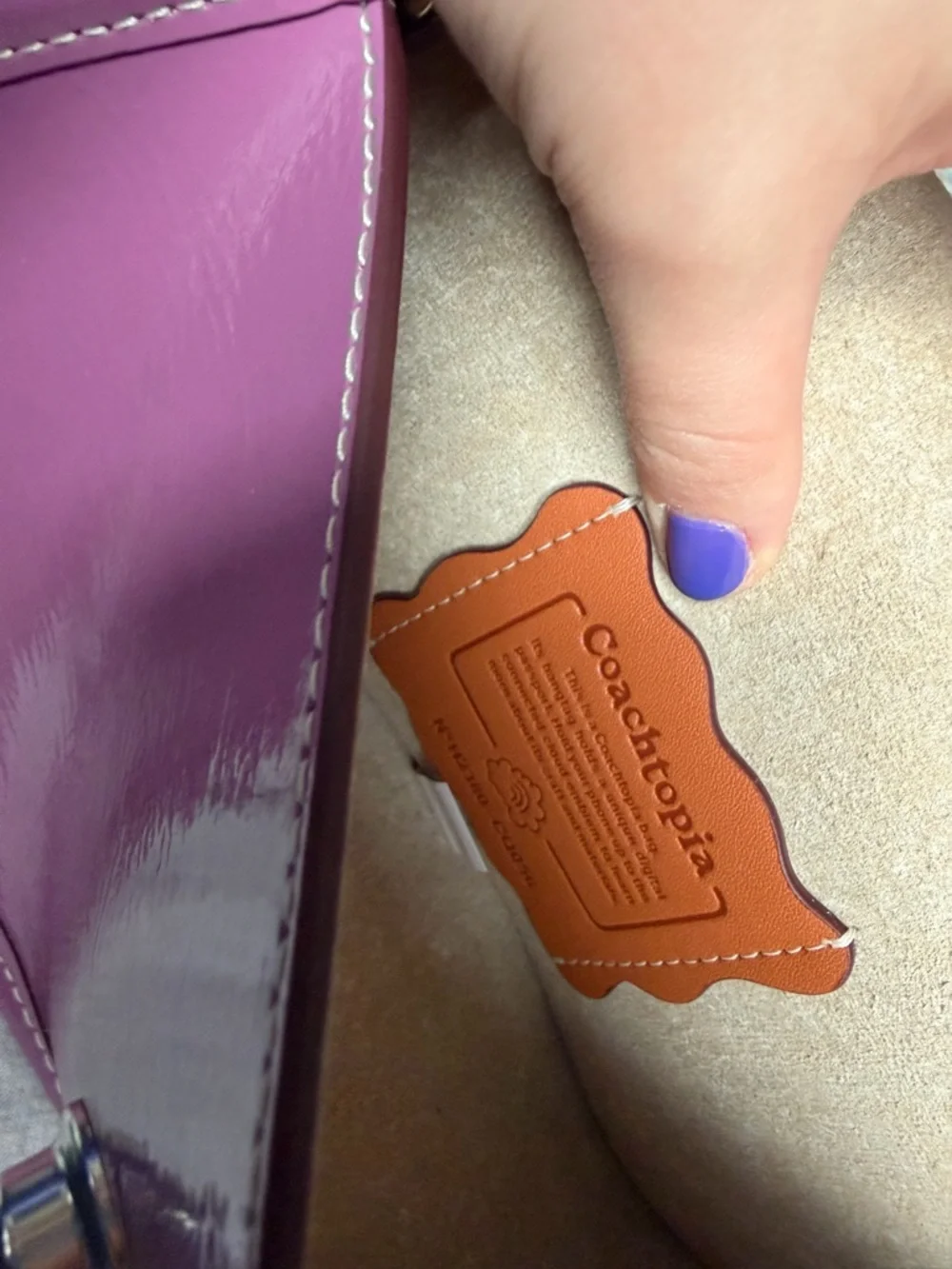 Coachtopia/Coach Wavy Dinky - Lilac Berry - Picture 10 of 11